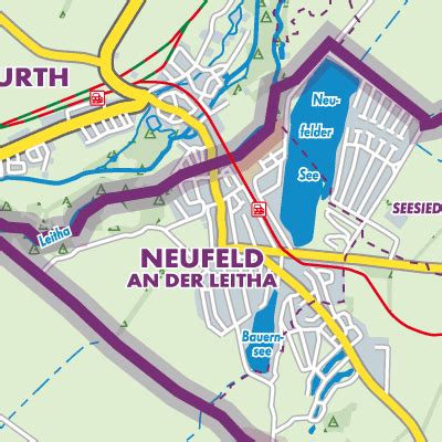 Mappa dell'Austria con Neufeld An Der Leitha evidenziata