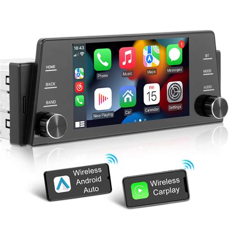 Example of an aftermarket car radio with CarPlay