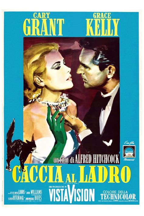 Locandina del film Caccia al ladro con Grace Kelly e Cary Grant