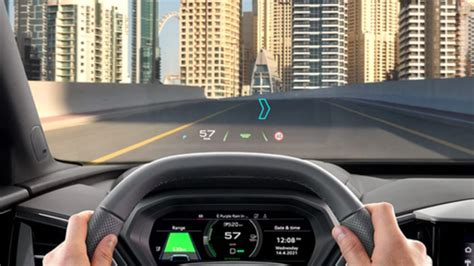 Grafico Head-up display con realtà aumentata