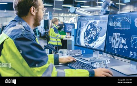 Ingegnere meccanico al lavoro su un progetto automobilistico