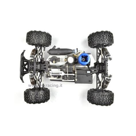 Schema di un automodello RC Truggy con trazione 4x4