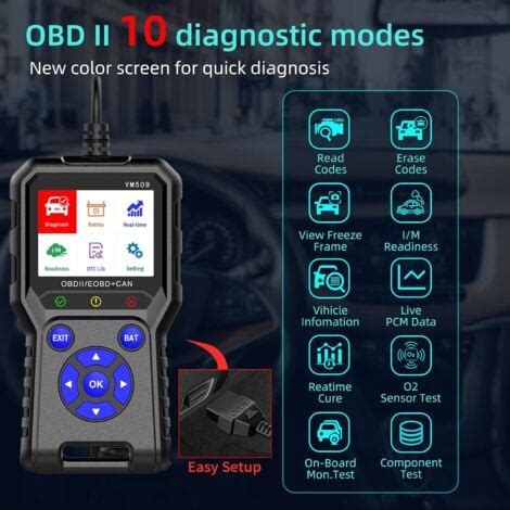 Interfaccia di uno scanner diagnostico OBD2 che mostra i dati in tempo reale degli iniettori