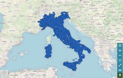 Mappa interattiva della rete di rivenditori Atala