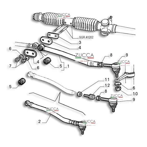 Schema di una serie sterzo assemblata