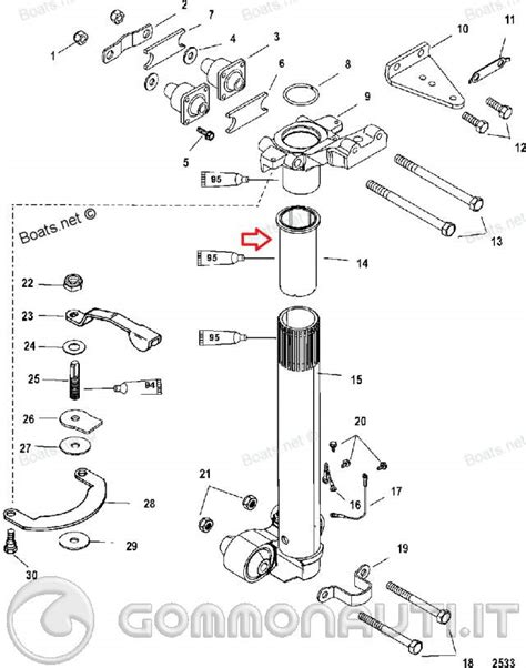 Esploso del canotto sterzo moto