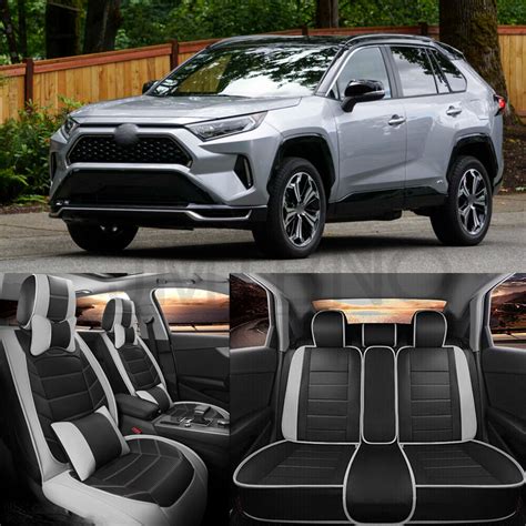Interni personalizzati di una Toyota RAV4 con dettagli sportivi