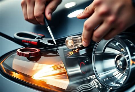 Strumenti per la sostituzione lampadina auto