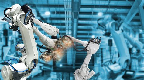 Robot industriali in un ambiente di produzione automobilistica