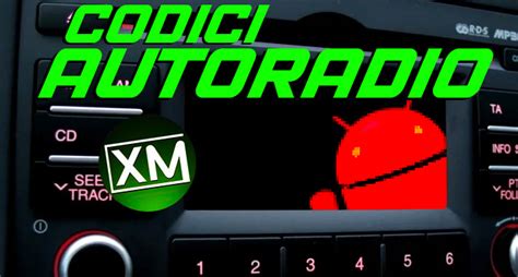 Smartphone con icone di app per recupero codici autoradio