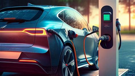 Automobili ibride ed elettriche con sfondo di città sostenibile