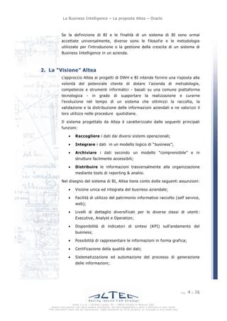 schema logico di una piattaforma di Business Intelligence che aggrega fonti dati diverse