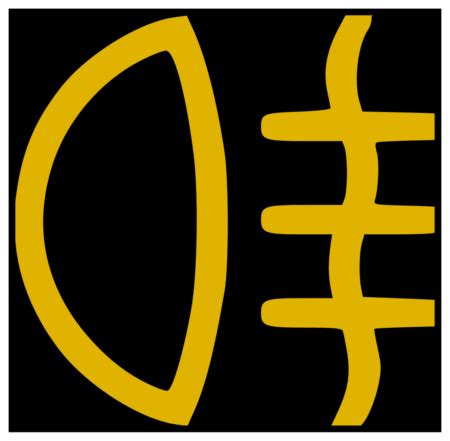 Schema che illustra la differenza tra fendinebbia anteriori e posteriori