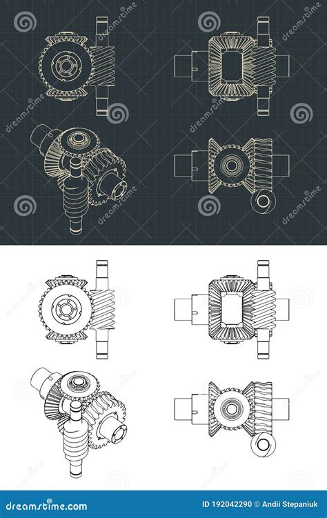Illustrazione di un ingranaggio del differenziale