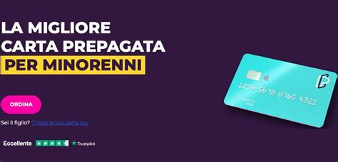 Illustrazione di una carta prepagata con simboli di cibo e benzina