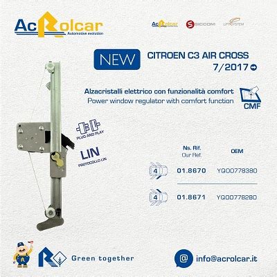 Ricambi alzacristalli elettrici aftermarket