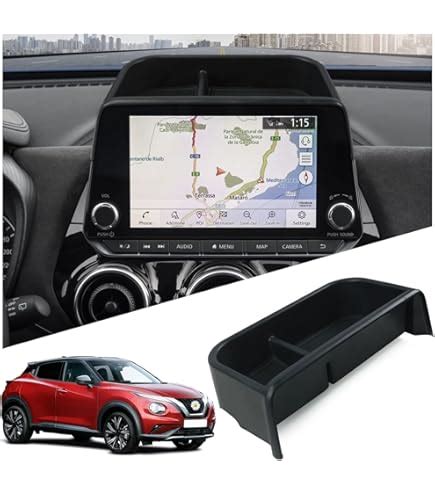 Schermo del sistema di navigazione Nissan Juke con mappa
