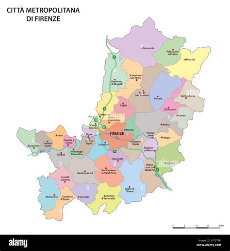 Mappa provincia di Firenze