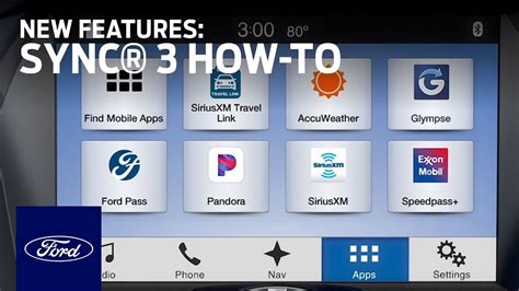 Ford SYNC 3 interface