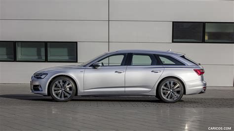 Audi A6 Avant vista laterale in argento floret