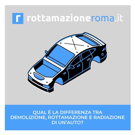 differenze tra rottamazione e radiazione per esportazione