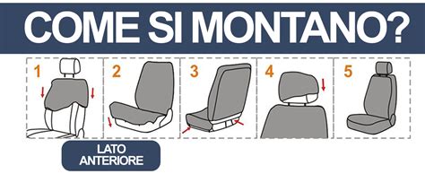 Istruzioni di montaggio semplificate per coprisedili auto