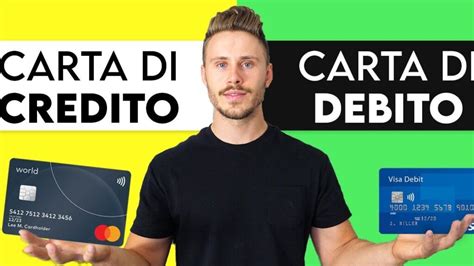 Differenza tra carta di credito e carta di debito
