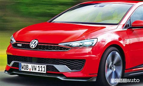 Frontale e posteriore della Volkswagen Golf 8 GTI
