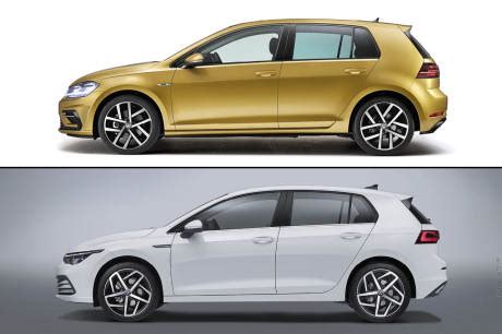 Confronto dimensioni Golf 7 vs Golf 8