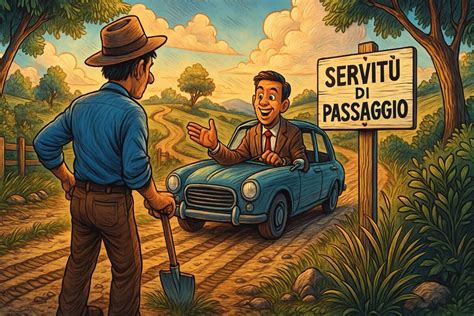 Stipula di un contratto per servitù di passaggio