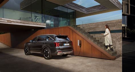 Spaccato del Kia Sorento Plug-in Hybrid che mostra la disposizione della batteria