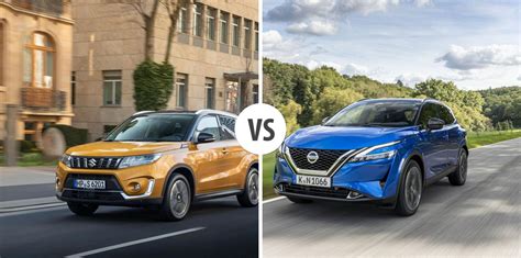 Confronto fianco a fianco di Dacia Duster, Nissan Qashqai e Suzuki Vitara