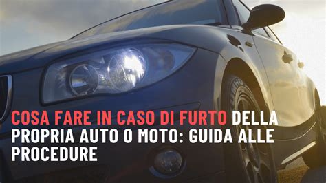 Infografica: Processo di un furto d'auto, dalla denuncia al recupero