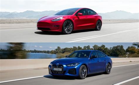 Tesla Model 3 vs BMW i4 confronto fianco a fianco