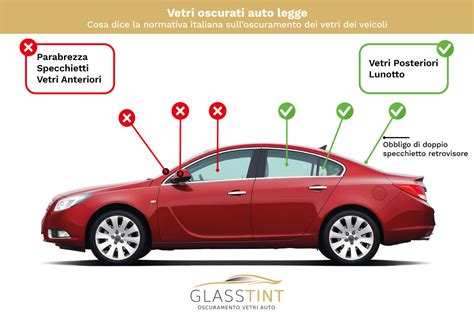 Auto multata per vetri oscurati irregolari