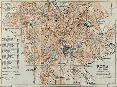 Mappa storica di Roma