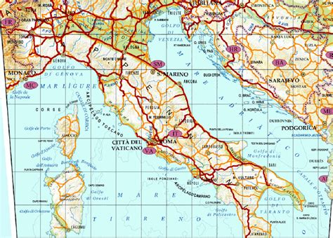 Mappa Italia con indicazione officine Opel