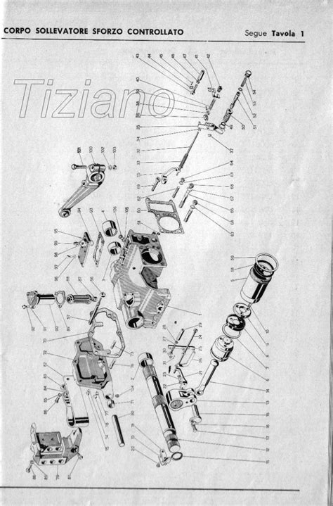 Schema esploso sollevatore SAME
