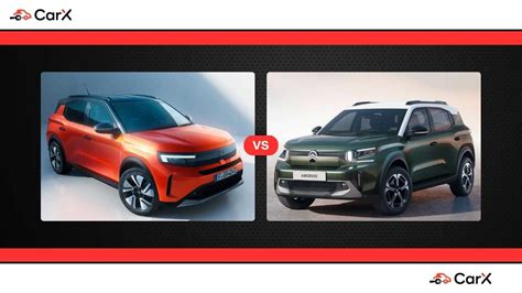 Confronto estetico tra Opel Crossland e Citroën C3 Aircross