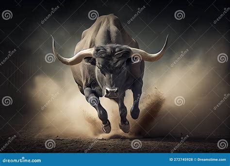 Temutai che carica con le sue corna