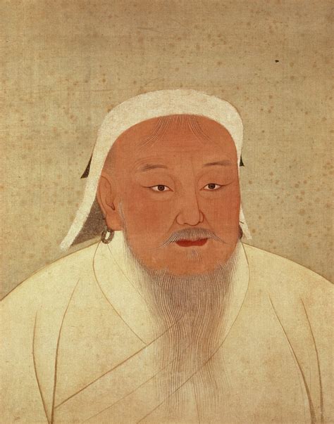 Un ritratto stilizzato di Gengis Khan