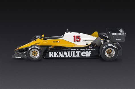 Alain Prost con la Renault RE40
