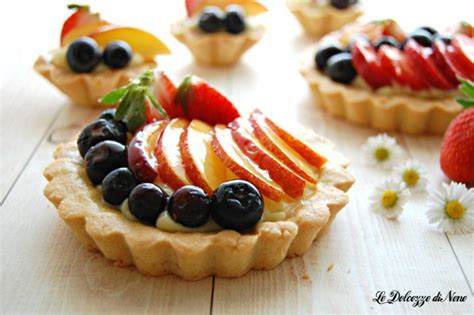 Tartellette alla frutta con pasta frolla all'olio
