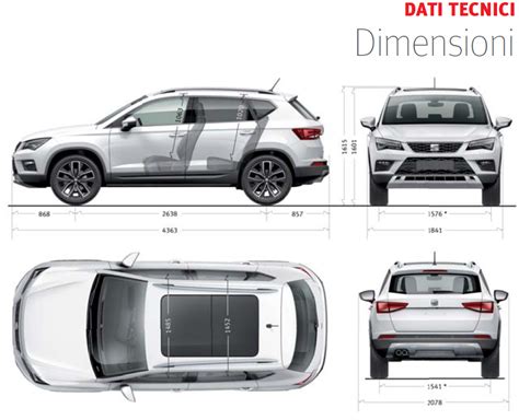 Dimensioni medie dei B-SUV