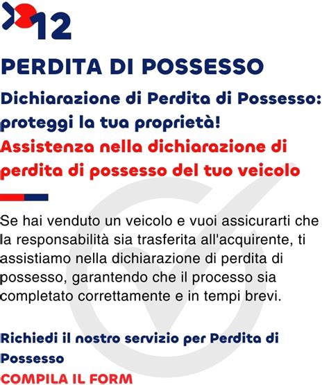 Guida pratica perdita di possesso