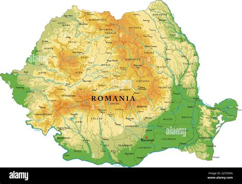 Mappa della Romania con la posizione di Pitești