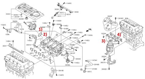 Kia Sorento D4CB engine diagram