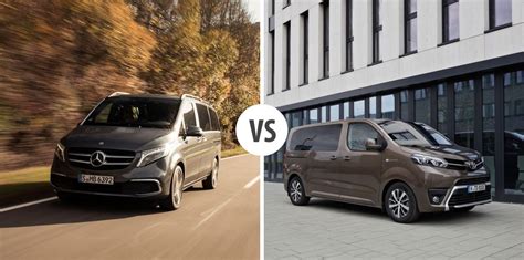 Interni Mercedes Classe V vs Toyota Proace