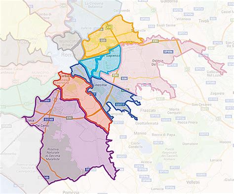 Mappa dei distretti cittadini di Zagabria