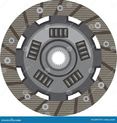 Illustrazione di un disco frizione usurato